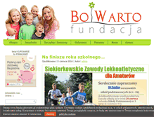 Tablet Screenshot of fundacjabowarto.pl